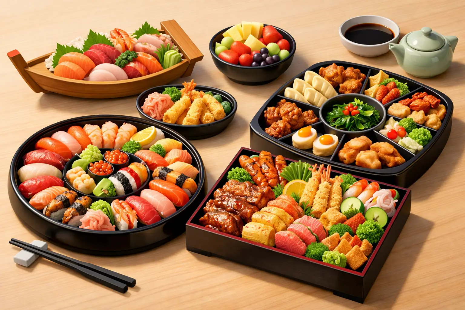 Japanese Party Trays That Impress Guests